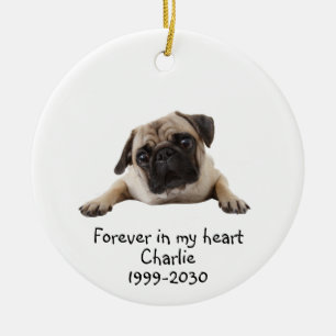 Memorial Keepsake Dog Pet Animal Ceramic Ornament