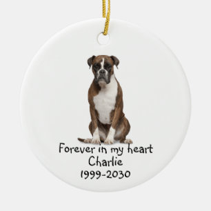 Memorial Keepsake Dog Pet Animal  Ceramic Ornament