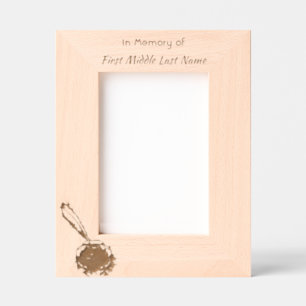 Memorial Keepsake Feather Pen  Etched Frames