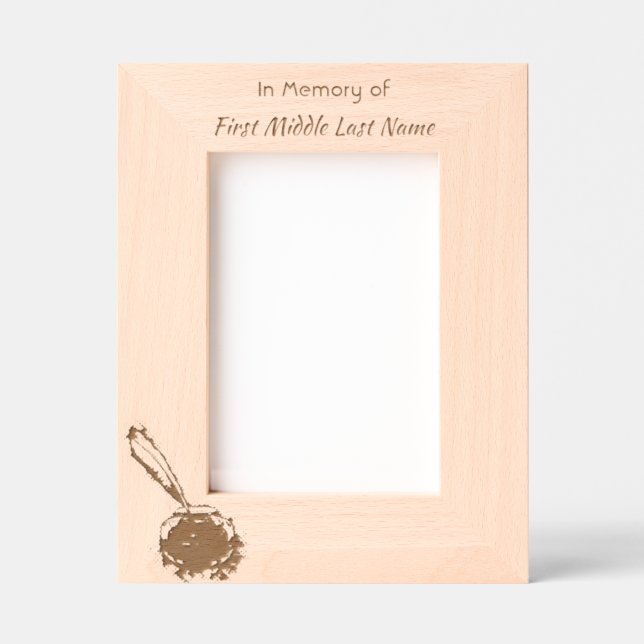 Memorial Keepsake Feather Pen  Etched Frames (Front)