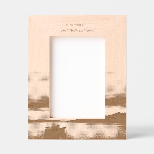 Memorial Keepsake  Fishing Boat Fisherman Etched Frames (Front)