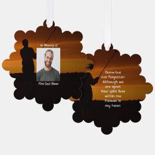 Memorial Keepsake Golfer Golfing Golf Tree Decoration Card