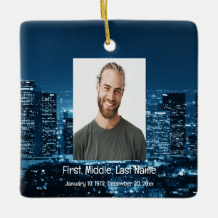 Memorial Keepsake Gone But Not Forgotten Ceramic Ornament