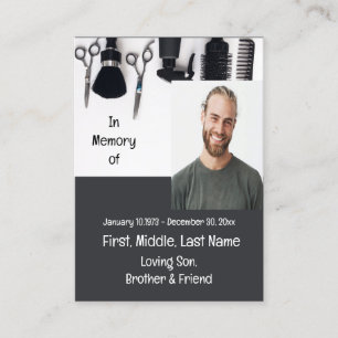 Memorial Keepsake Lawyer Law Legal Business Card