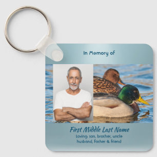 Memorial Keepsake Mallard Ducks Bird Key Ring