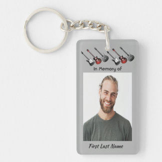  Memorial Keepsake Musician Guitar Music  Key Ring