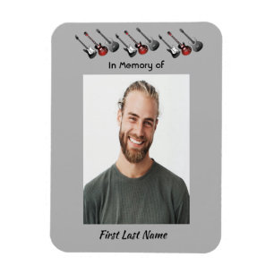 Memorial Keepsake Musician Guitar Music  Magnet
