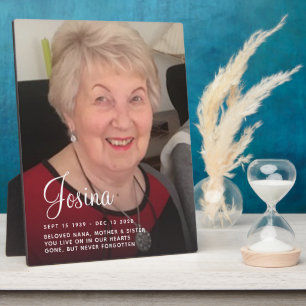 Memorial Keepsake Photo Plaque