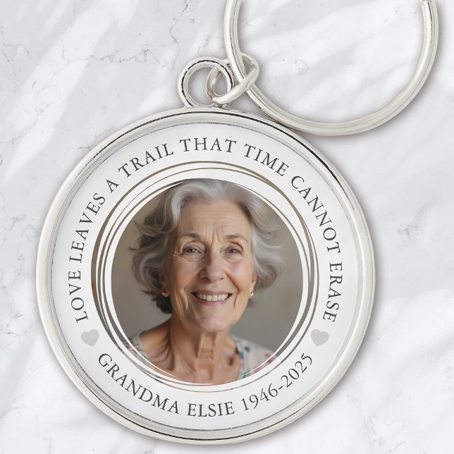 Memorial Keepsake Photo Sympathy Key Ring (Creator Uploaded)