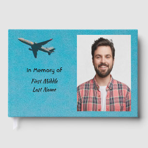 Memorial Keepsake Pilot Aeroplane Flying Guest Book