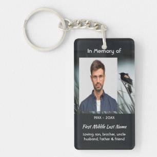 Memorial Keepsake  Red-wing Blackbird Key Ring
