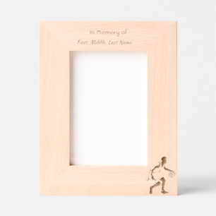 Memorial Keepsake Service Basketball Player Etched Frames