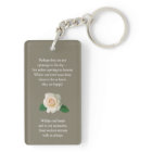 Memorial Keepsakes | Keyring with Photo & Rose