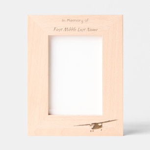  Memorial Keepsakes Pilot Airplane Sunset Etched Frames