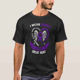 Memorial Loss of Great Aunt Epilepsy Awareness Pu T-Shirt