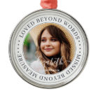 Memorial Loved Beyond Words Elegant Chic Photo