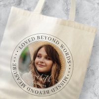 Memorial Loved Beyond Words Elegant Chic Photo