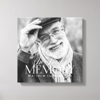 Memorial Loving Memory Simple Modern Photo