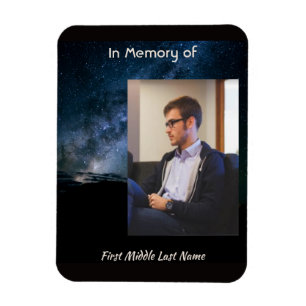 Memorial Milky Way Starry Night Sky Magnet