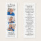 Memorial Modern 3 Photo Funeral Prayer Bookmark