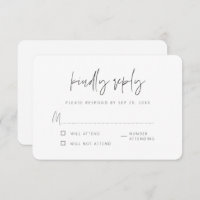 Memorial Modern Elegant Simple Chic Kindly Reply