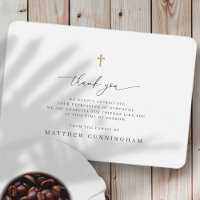 Memorial Modern Minimalist Cross In Loving Memory