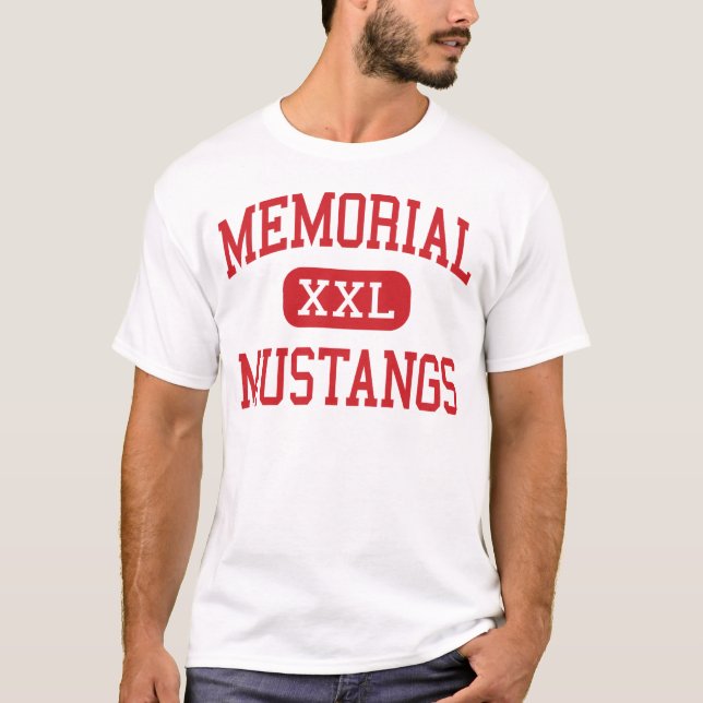 Memorial - Mustangs - High School - Houston Texas T-Shirt (Front)