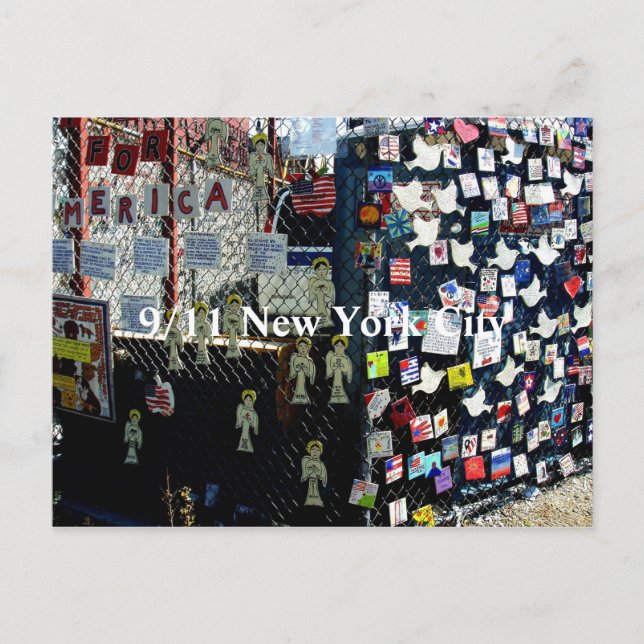 Memorial of 9/11 postcard (Front)