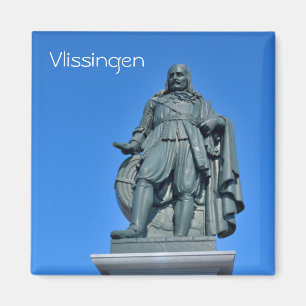 Memorial of Michiel de Ruyter in city Vlissingen Magnet
