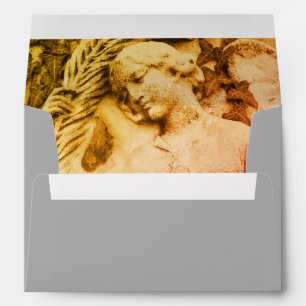 Memorial or Funeral Envelope - Mourning with Angel