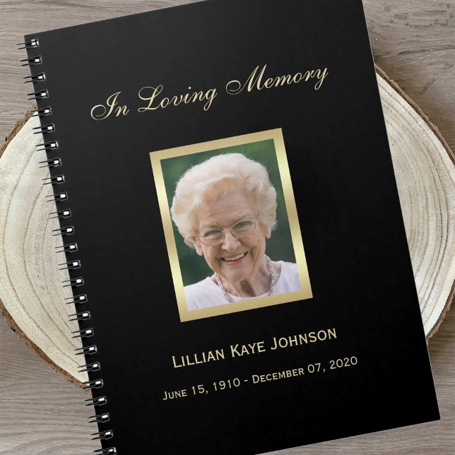 Memorial or Funeral Guest Book Notebook (Creator Uploaded)