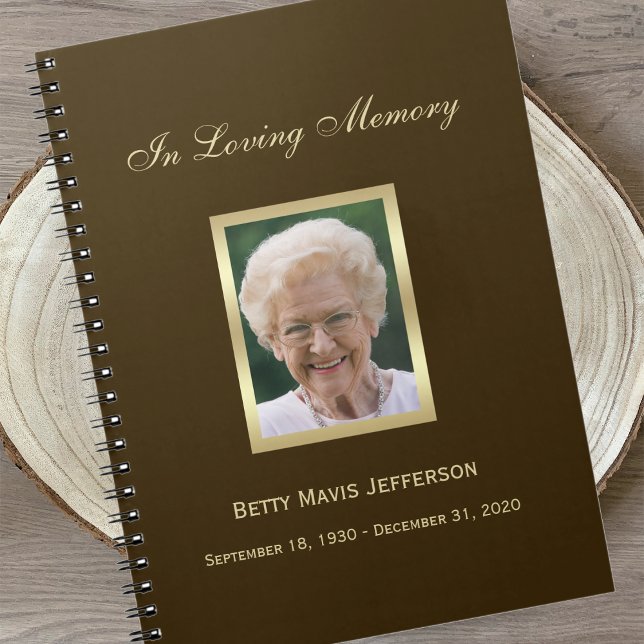 Memorial or Funeral Guest Book Notebook (Creator Uploaded)