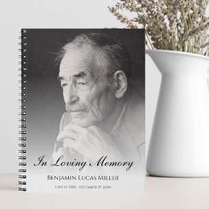 Memorial or Funeral Guest Book Notebook