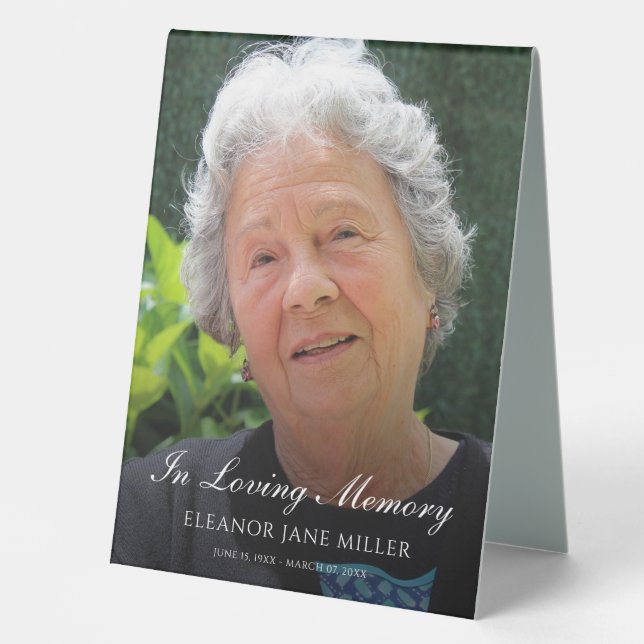 Memorial or Funeral Photo Tribute (Front)