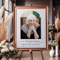 Memorial or Funeral Photo Tribute In Our Hearts