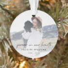 Memorial Ornament | Holiday Photo Funeral Keepsake