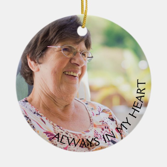 Memorial Ornament with Cardinal and Poem (Front)