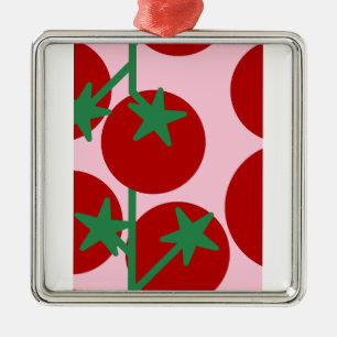 Memorial ornements logo tomate  metal tree decoration