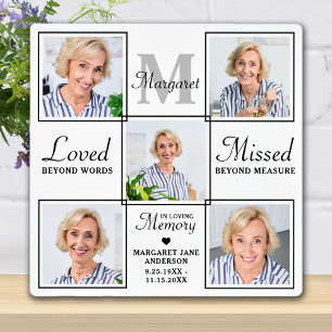 Memorial Personalised 5 Picture Loving Memory Plaque