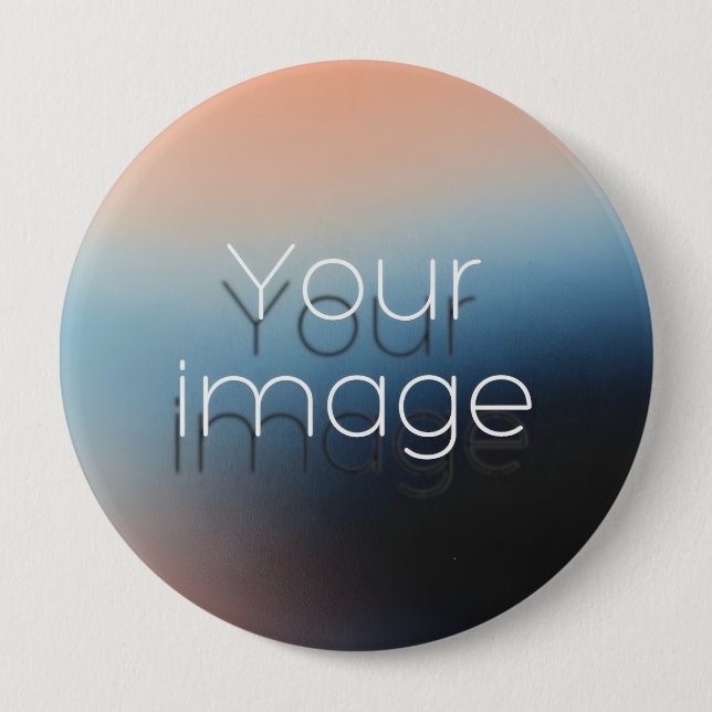 Memorial Photo Badge Remembrance Button Personal (Front)