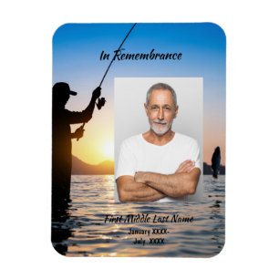 Memorial Photo Celebration of Life Keepsake Magnet