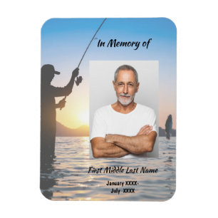 Memorial Photo Celebration of Life Keepsake Magnet