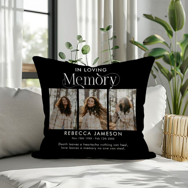 Memorial Photo Collage 'In Loving Memory' Cushion (Creator Uploaded)