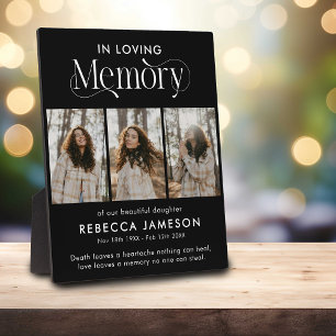 Memorial Photo Collage 'In Loving Memory' Plaque