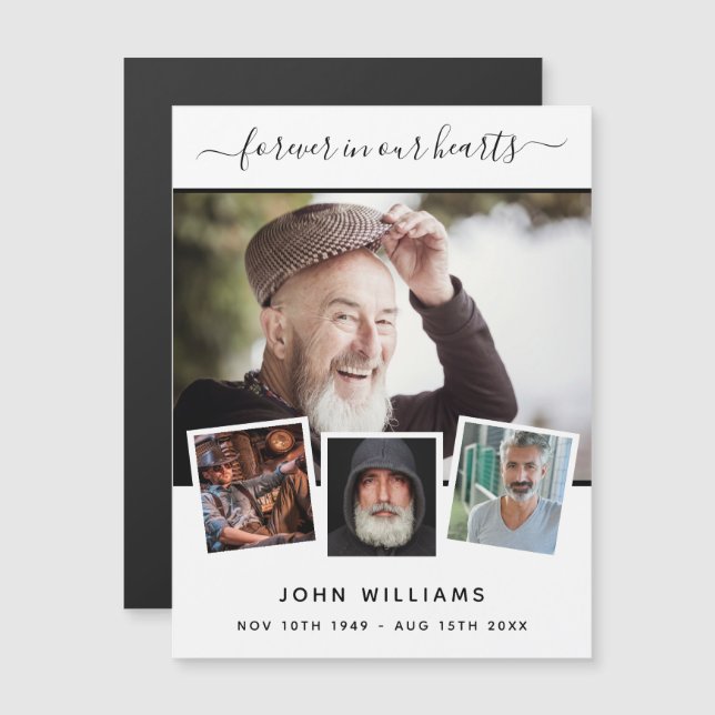 Memorial photo collage love always magnet (Front/Back)