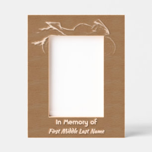 Memorial Photo Custom Motorcycle Biker Etched Frames