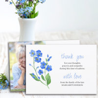 Memorial Photo Forget me Not Funeral