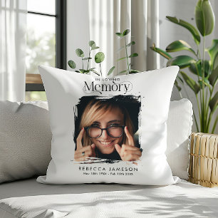 Memorial Photo 'In Loving Memory' Tribute Cushion