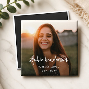 Memorial Photo Magnet   Remembrance Keepsake Gift
