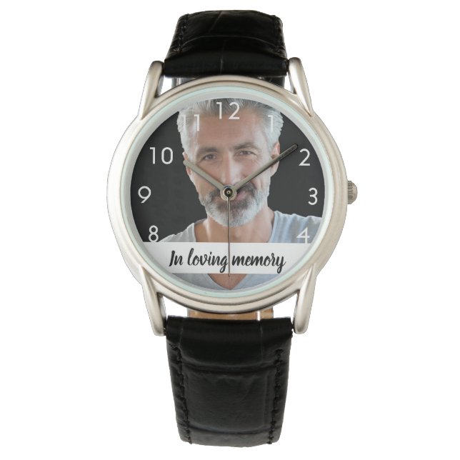 Memorial photo male watch (Front)
